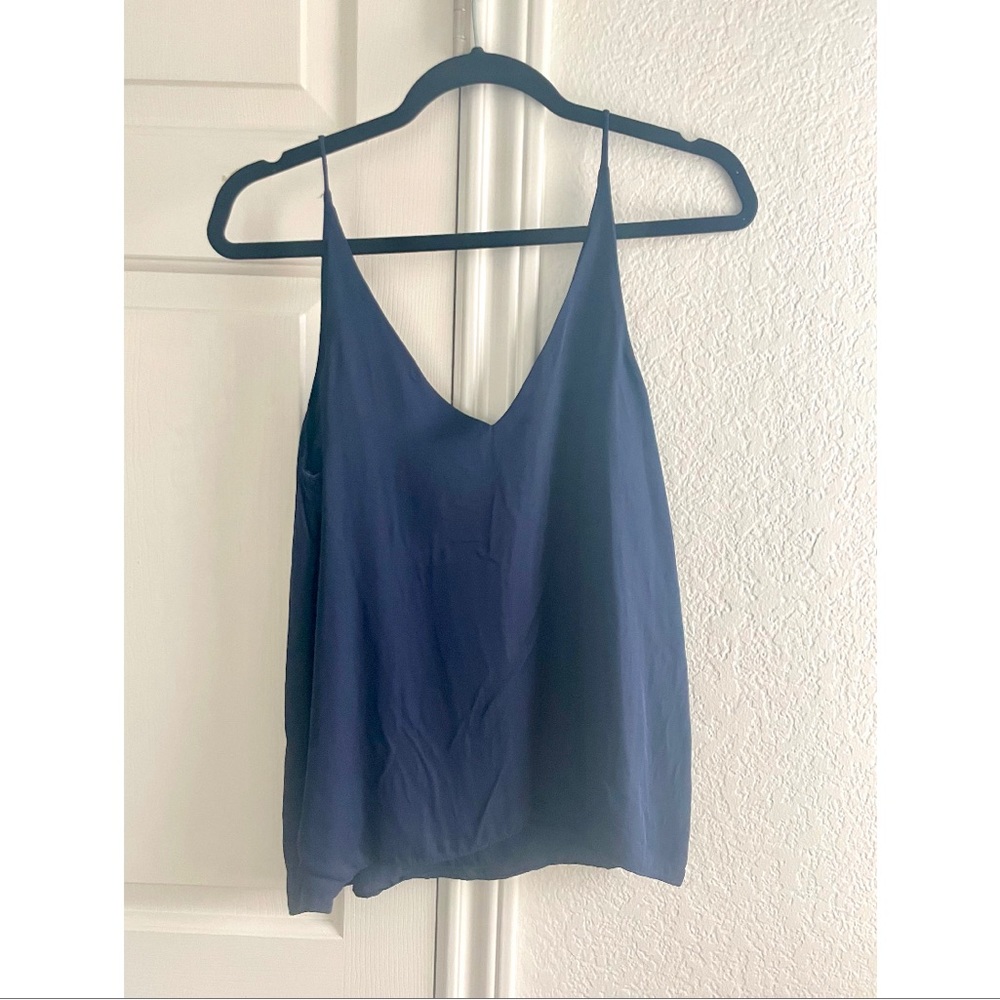 Grana Blue Silk Cami